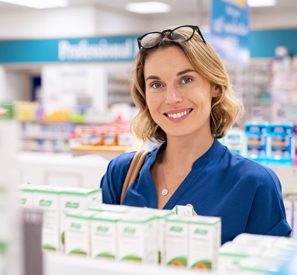 woman in pharmacy 