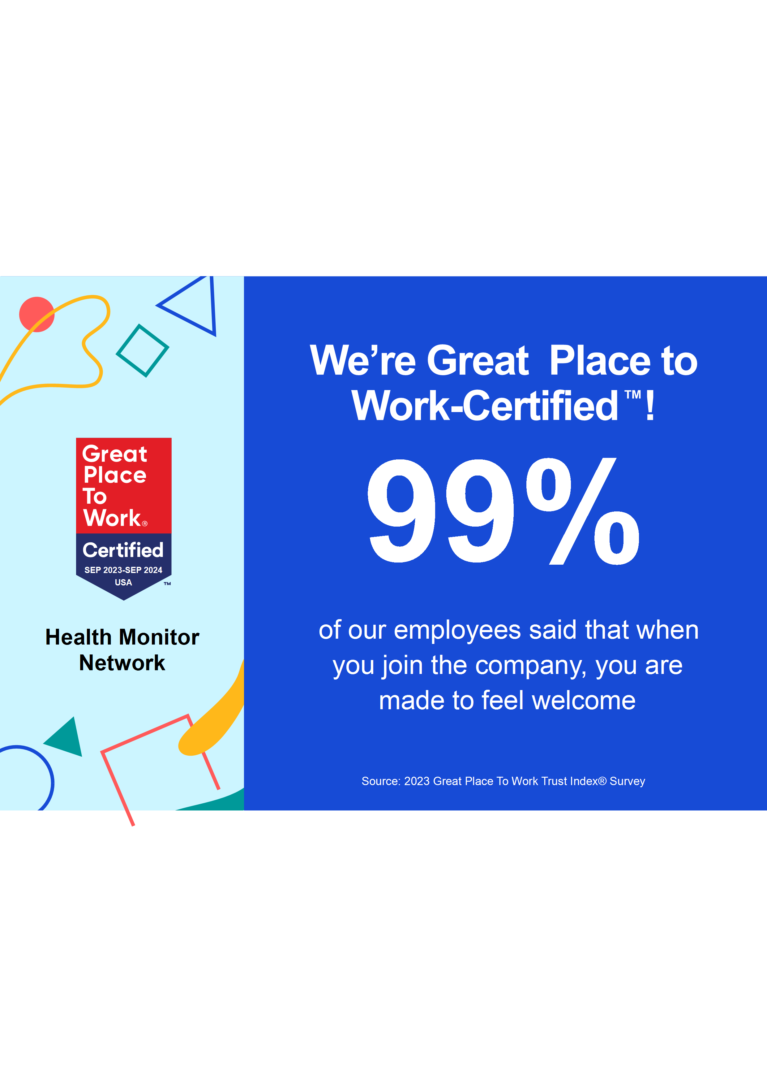 Health Monitor Network Great Place To Work® 2023