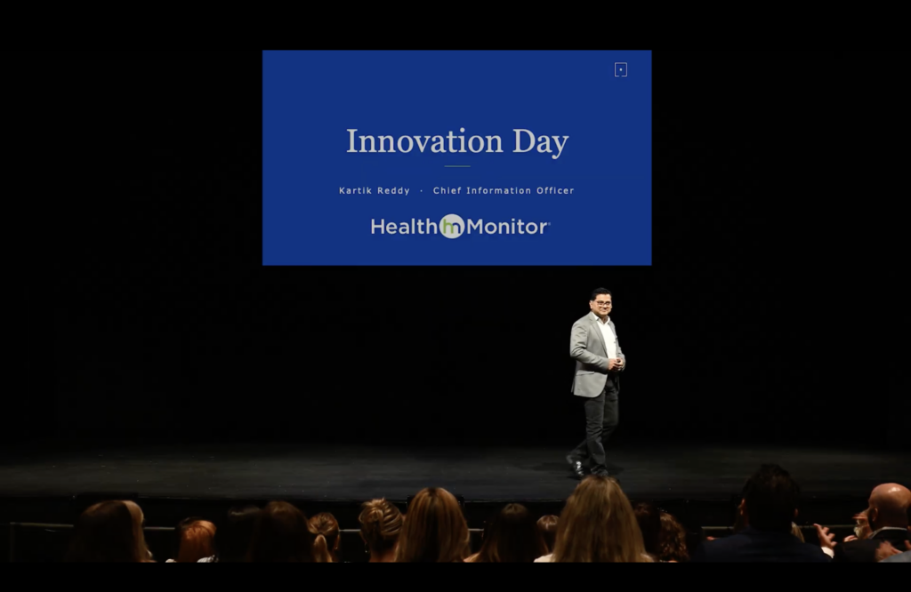 Kartik Reddy Presenting at Innovation Day